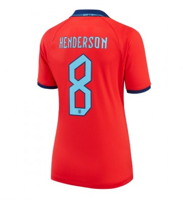 England Jordan Henderson #8 Bortatröja Kvinnor VM 2022 Kortärmad